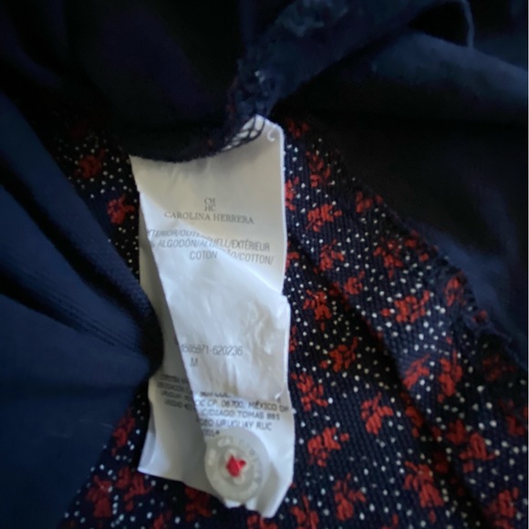 Carolina Herrera Navy and Red Polo Shirt - Picture 5 of 6